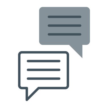 köpük sohbet ileti iletisi simgesi ana hat biçiminde