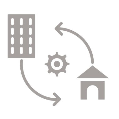 Melez İş Web simgesi, vektör illüstrasyonu