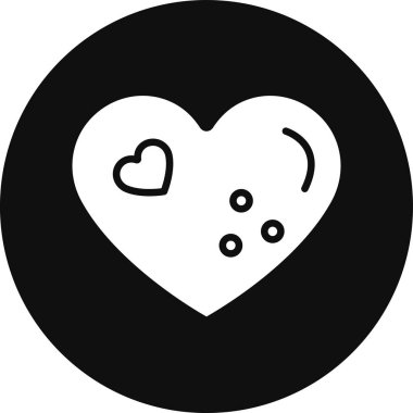 Aşk. Web simgesi basit illüstrasyon