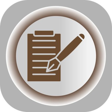 belge simgesi. Basit resimleme