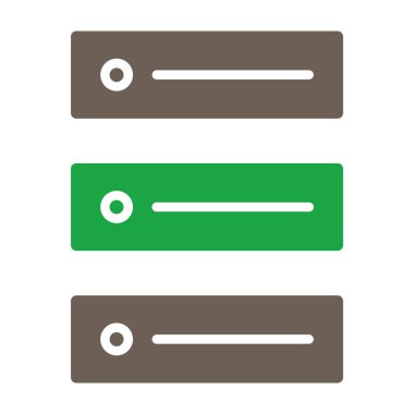 Sunucu Düz Vektör Simgesi