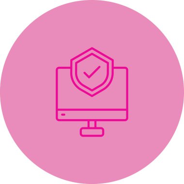 Bilgisayar simgesinin vektör illüstrasyonu