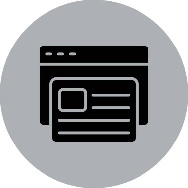 Haber Kaynağı web simgesi, vektör illüstrasyonu