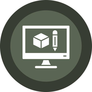 Dizüstü web simge vektör çizim