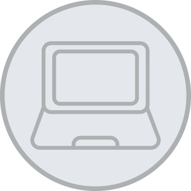 dizüstü bilgisayar simgesi, vektör illüstrasyonu