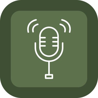 vektör mikrofon simgesi tasarımı