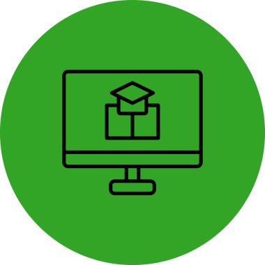 Eğitim simgesinin vektör illüstrasyonu