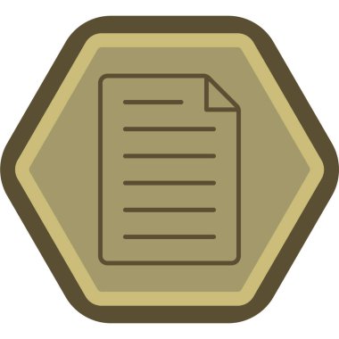 Belge. Web simgesi basit illüstrasyon