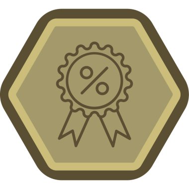 Madalya web simgesi, basit vektör illüstrasyonu