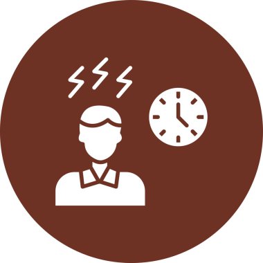 Saatli bir adamın vektör çizimi