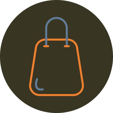 Çanta simgesinin vektör illüstrasyonu