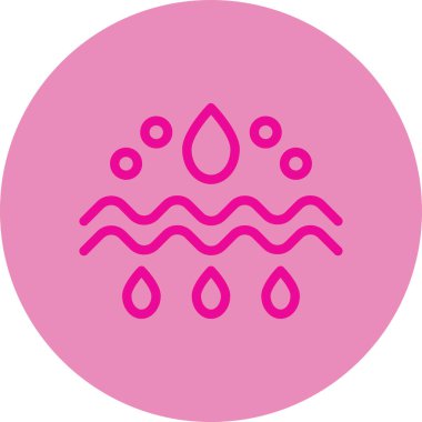 Çemberli bir su damlasının vektör çizimi