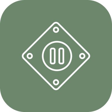 Benzersiz Müzik Vektörü Satırı Simgesi