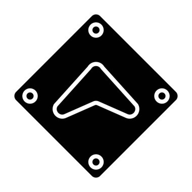 konum haritası simgesi katı biçimli