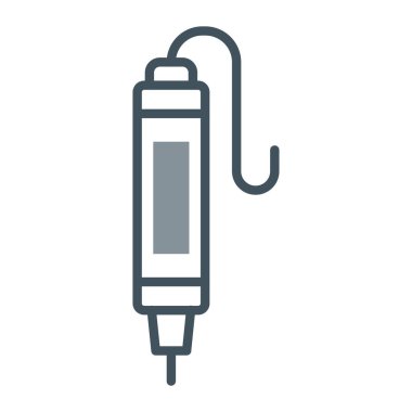 elektrik dolgu vektörü ince çizgi simgesi