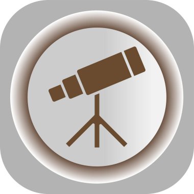 Teleskop web vektör simgesi