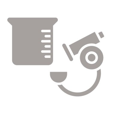 mikroskop renk düz simgesi