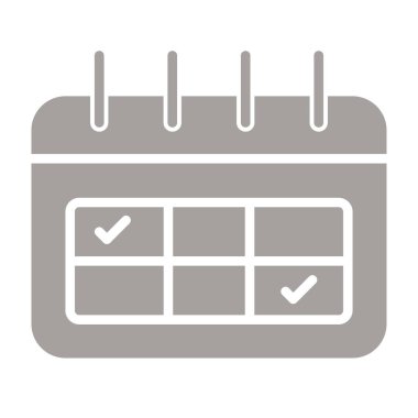 Takvim simgesi vektör illüstrasyonu