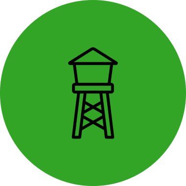 kule ikon vektör illüstrasyonu