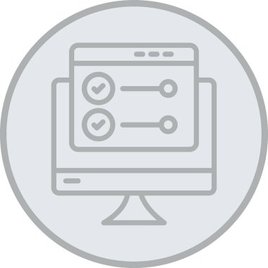 tarayıcı veri simgesi vektör illüstrasyonu