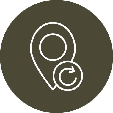 Modern b 'nin vektör çizimi pusula simgesinden yoksun