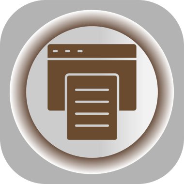 Benzersiz gazete vektör simgesi ph simgesi