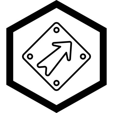 Projeniz için vektör yön simgesi