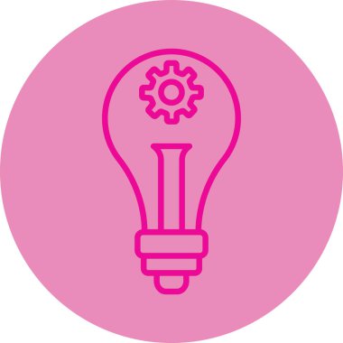 Ampul. Web simgesi basit illüstrasyon