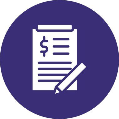 Bill simgesi vektör illüstrasyonu