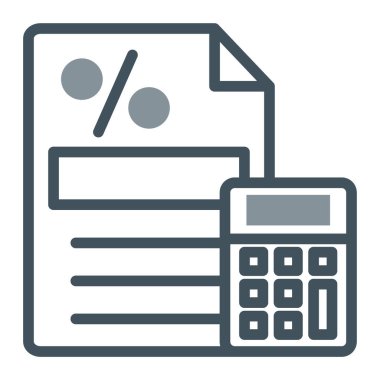 hesaplama simgesi, vektör illüstrasyonu