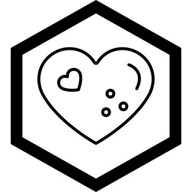 Vektör Kalp Simgesi illüstrasyonu