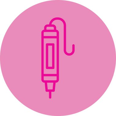 Termometre. Web simgesi basit illüstrasyon