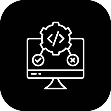 Web geliştirme vektör simgesi
