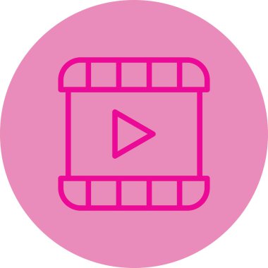 video simgesi, vektör illüstrasyonu