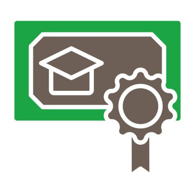 Eğitim simgesi vektör illüstrasyonu