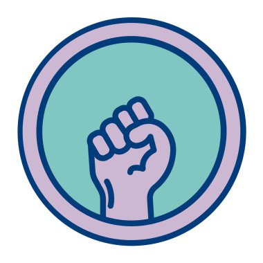 Yumruk. vektör illüstrasyonu basit tasarım