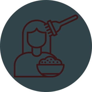 Gıda simgesinin vektör illüstrasyonu