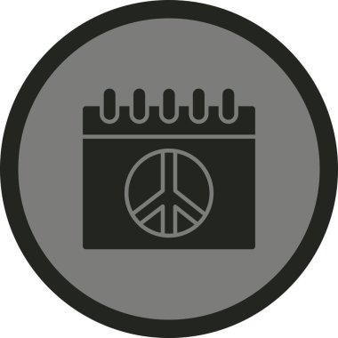 Barış simgesi vektör illüstrasyonu