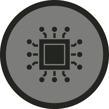 devre kartı simgesi vektör illüstrasyonu