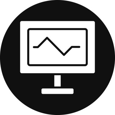 Modern bilgisayar simgesinin vektör illüstrasyonu