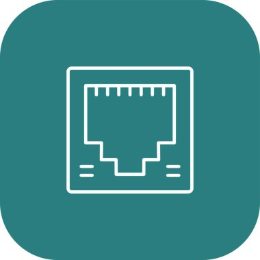 vektör Lcd düz simgesi