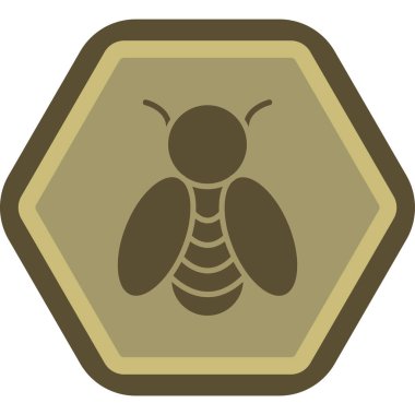 Balarısı. Web simgesi basit illüstrasyon