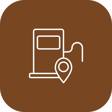 vektör benzin istasyonu simgesi