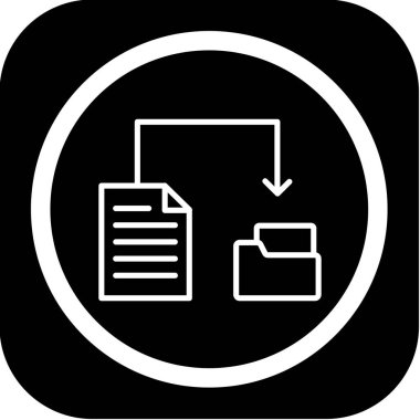 belge simgesi, vektör çizimi