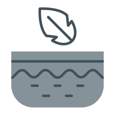 Yaprak simgesi, vektör illüstrasyonu