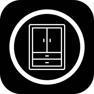 vector illustration of modern b lack icon of window