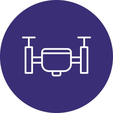 Drone simgesinin vektör illüstrasyonu