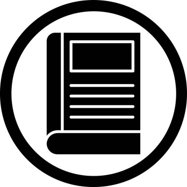 Kitap. Web simgesi basit tasarım