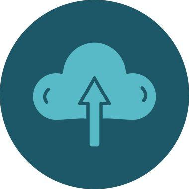 Bulut. Web simgesi basit tasarım