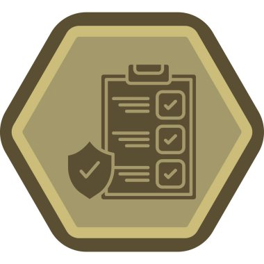 Moda biçimi izole edilmiş arkaplanda onaylanmış simge